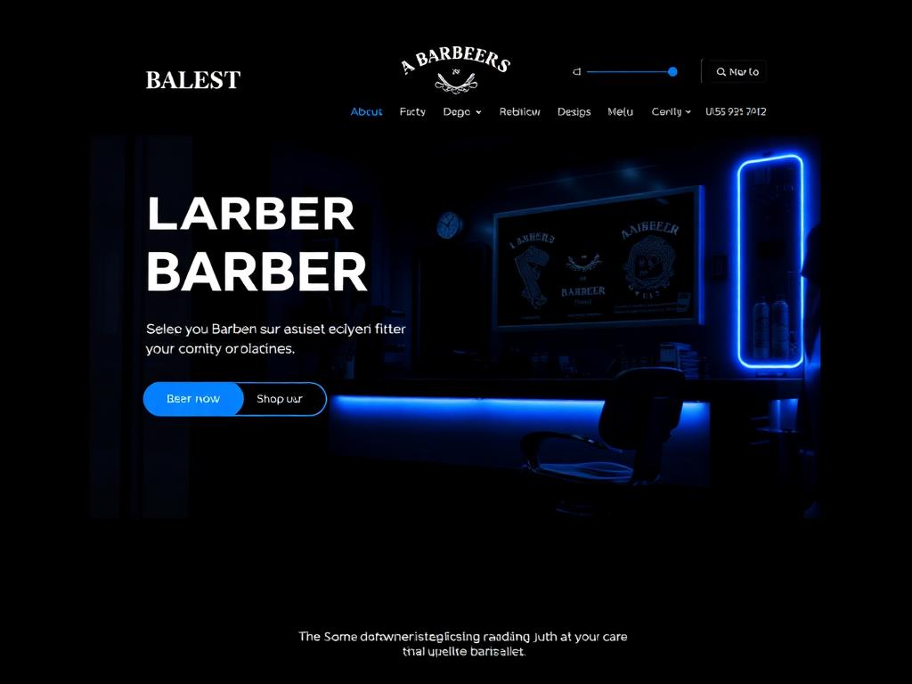 Barbershop Website sample project