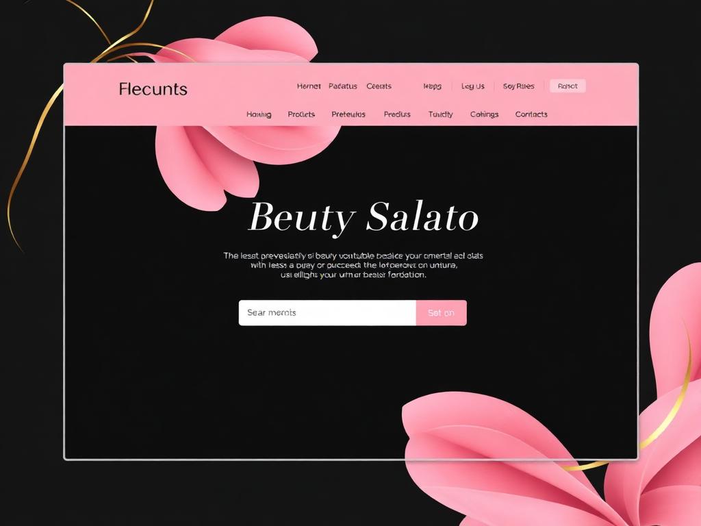 Beauty Salon Website sample project